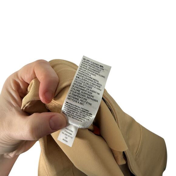 Chicos So Slimming Brigitte Ankle Pants Pull On Beige Womens 2.5 US 14 Large - Picture 7 of 7